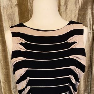 Betsey Johnson Black & Tan Body Con Dress: Sexy Update to the LBD